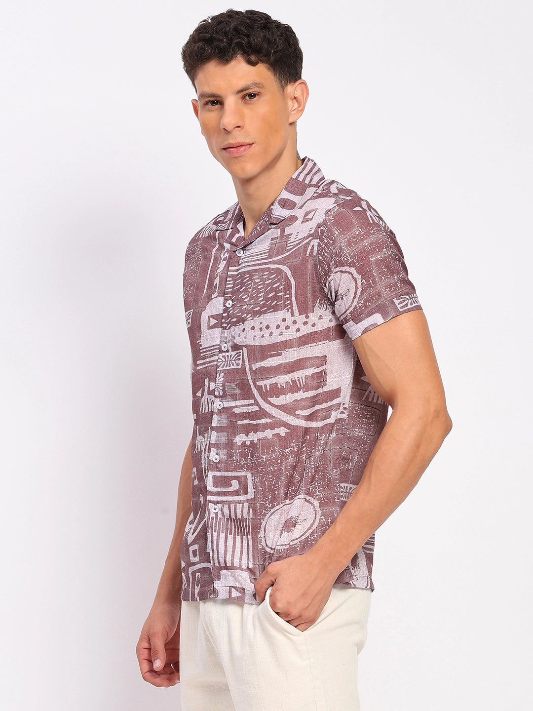 Brick Abstract Print Shirt - Global Republic