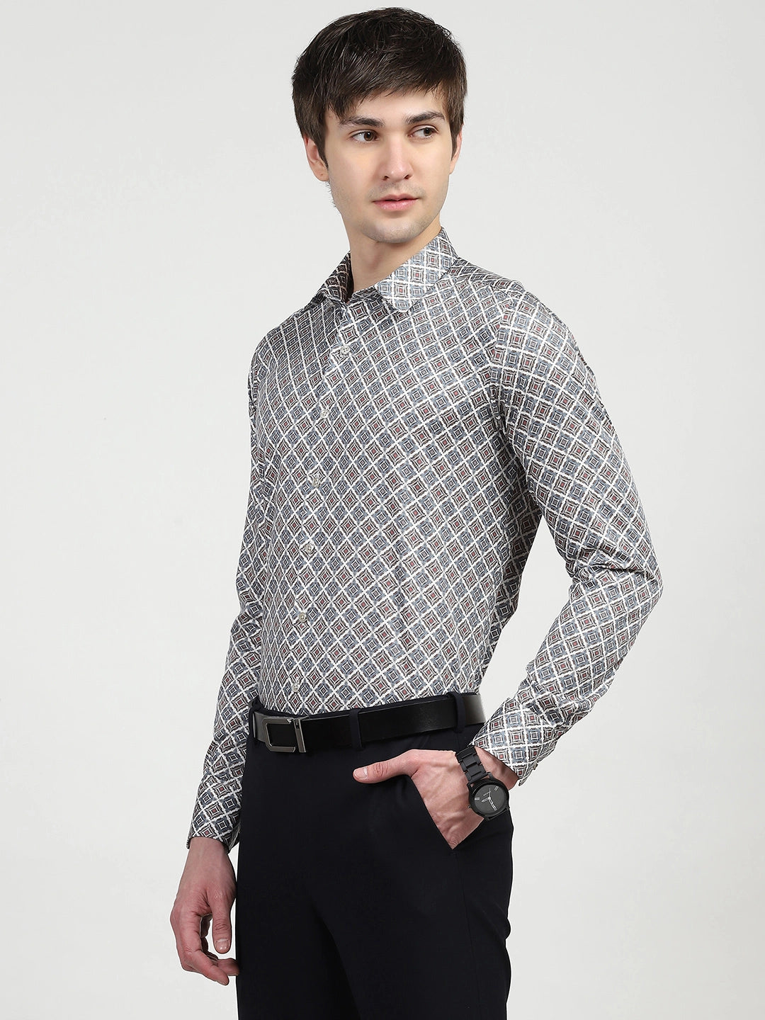 Printed Cotton Shirt - Global Republic
