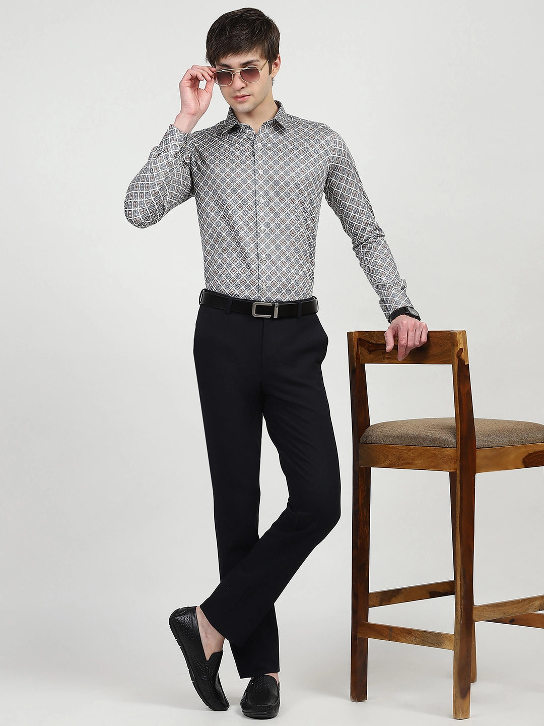 Printed Cotton Shirt - Global Republic