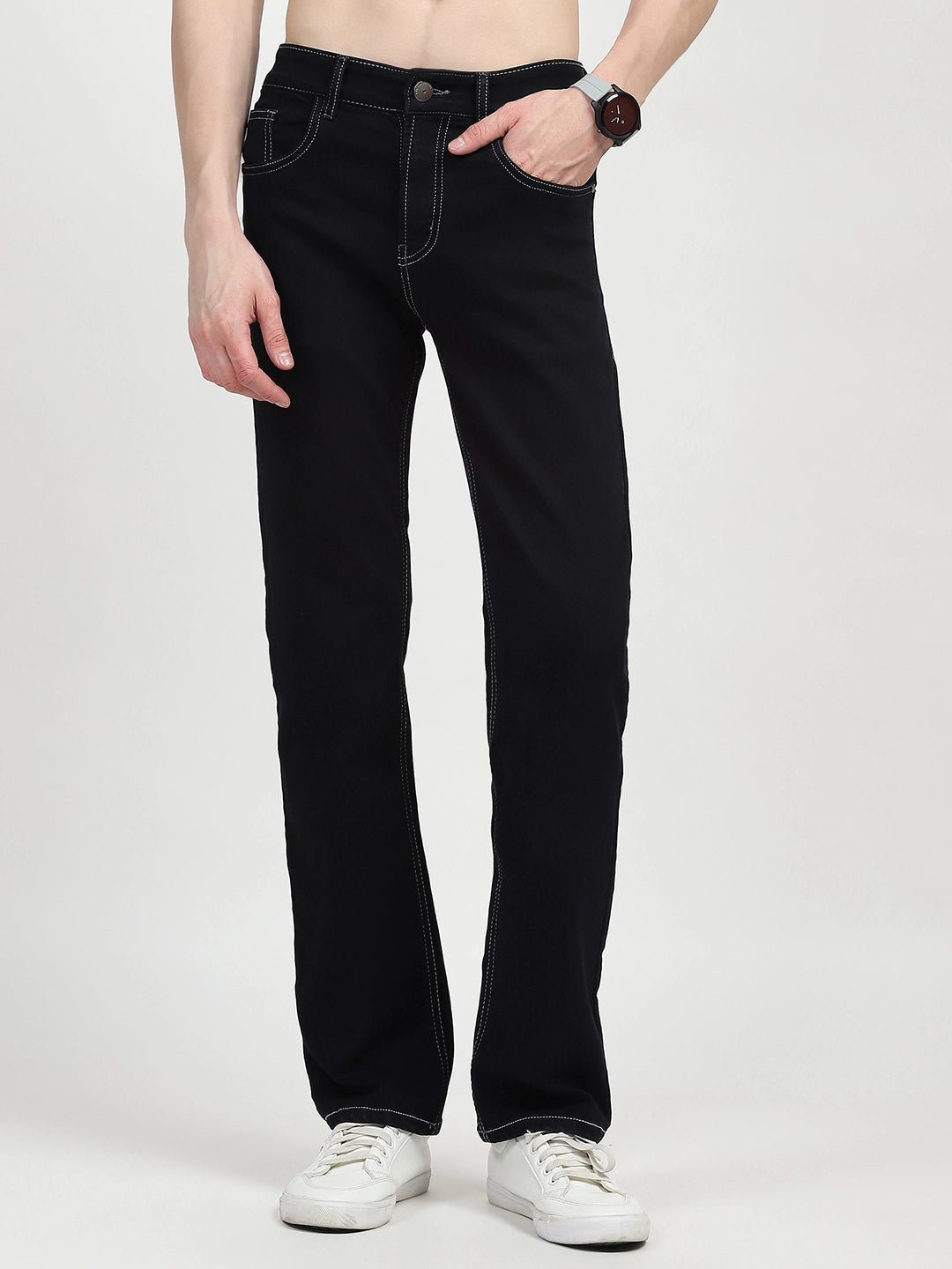 Carbon Blue Cotton Jeans - Global Republic