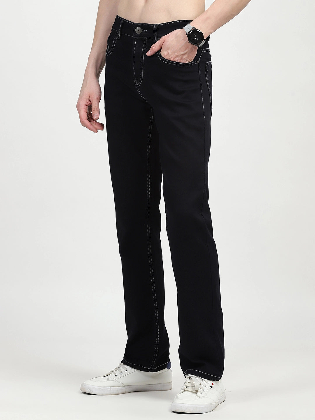 Carbon Blue Cotton Jeans - Global Republic