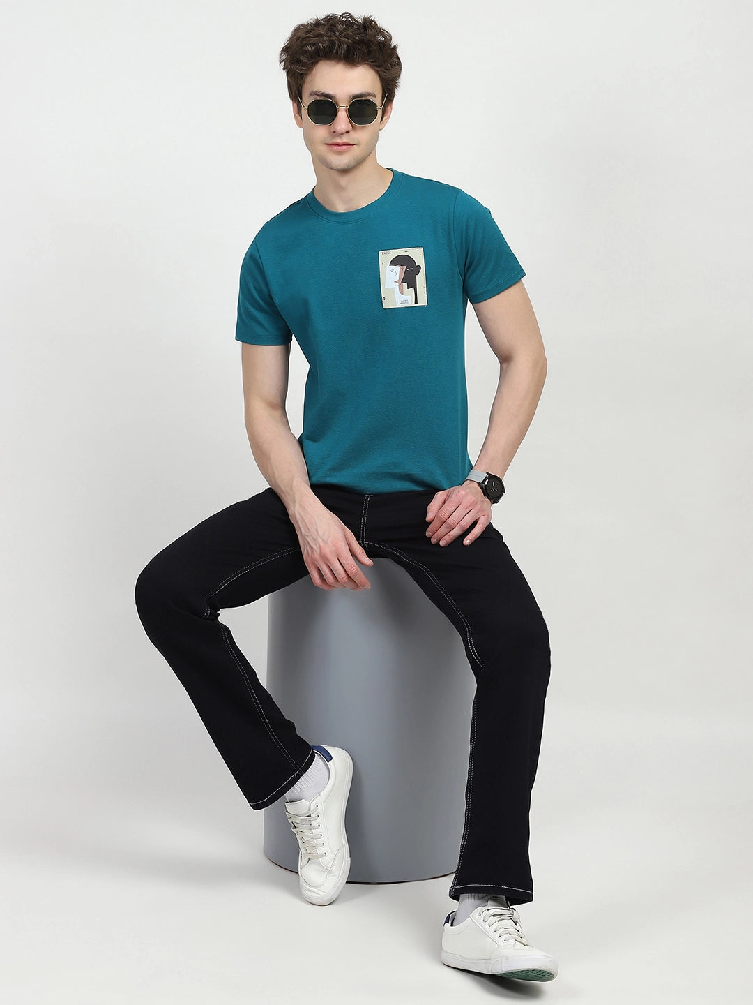 Carbon Blue Cotton Jeans - Global Republic