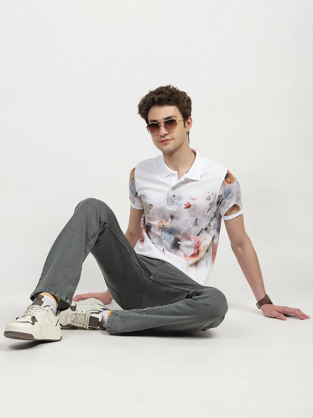 Olive Cotton Regular Fit Jeans - Global Republic