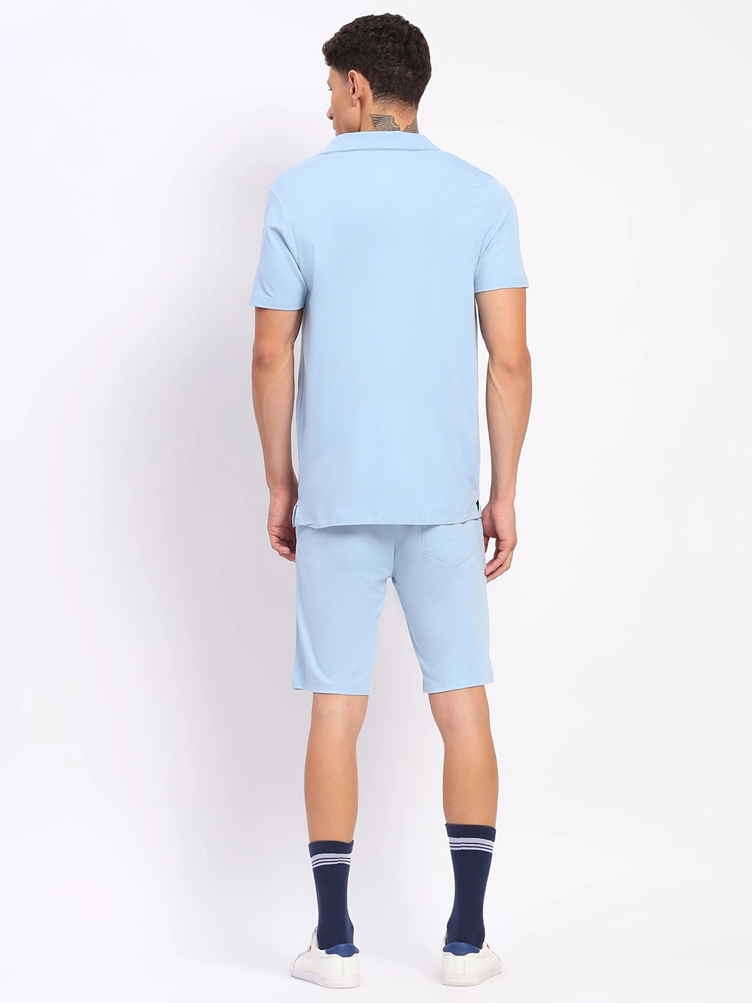 Sky Blue Embroidered Co-ord Set - Global Republic