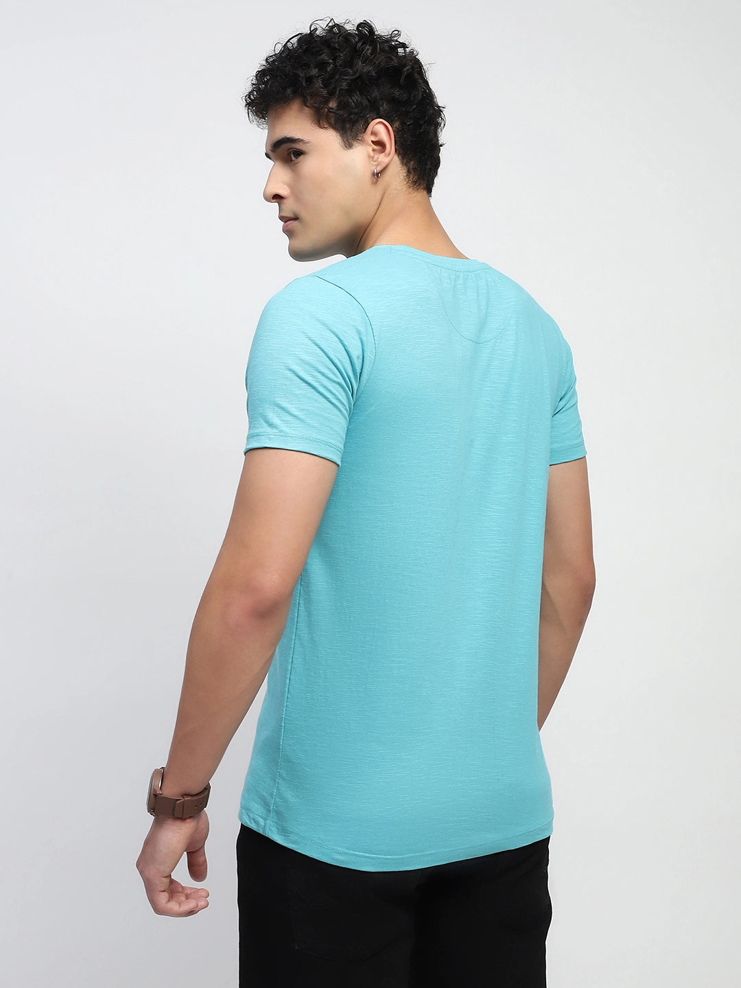 Blue Graphic Cotton T-Shirt - Global Republic