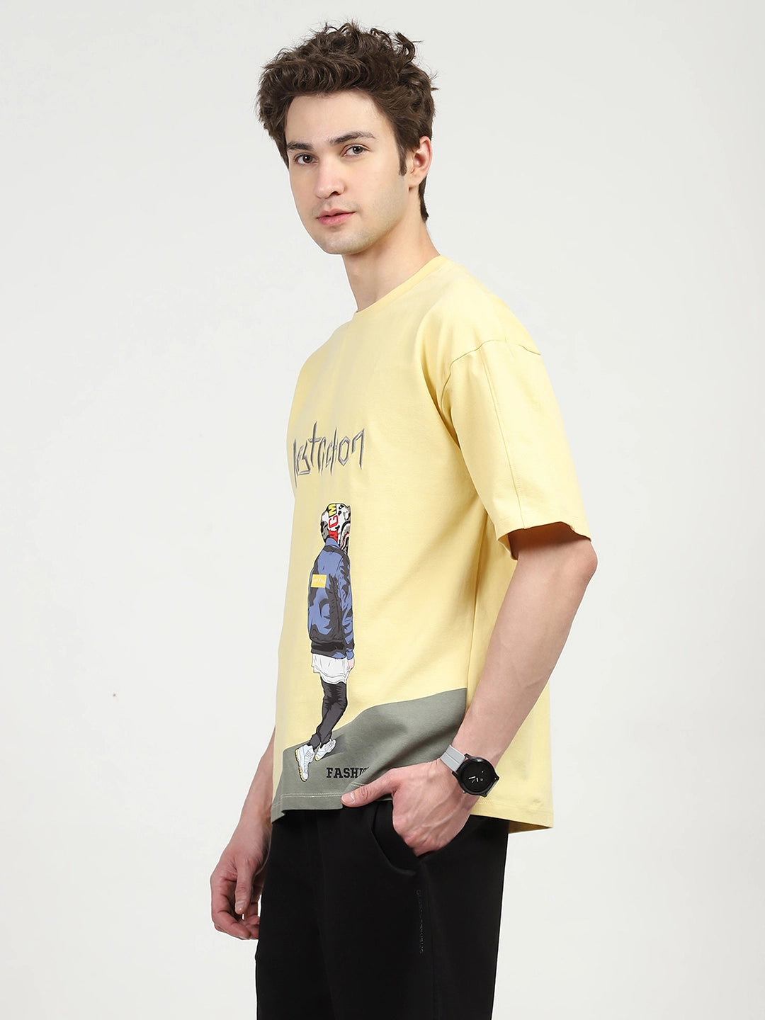 Oversized Graphic Cotton T-shirt - Global Republic