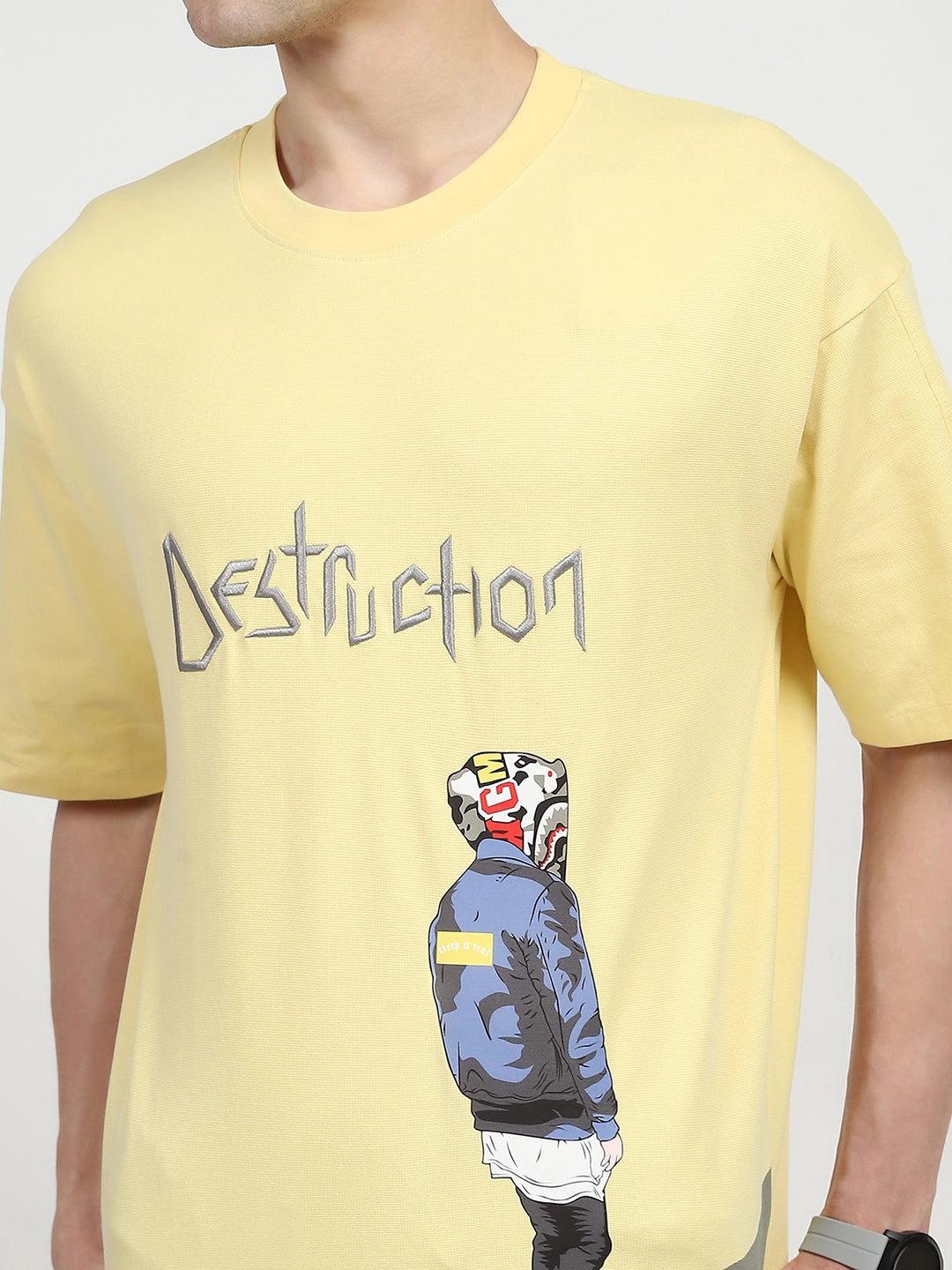 Oversized Graphic Cotton T-shirt - Global Republic