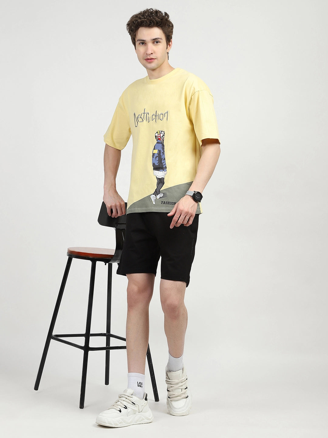 Oversized Graphic Cotton T-shirt - Global Republic