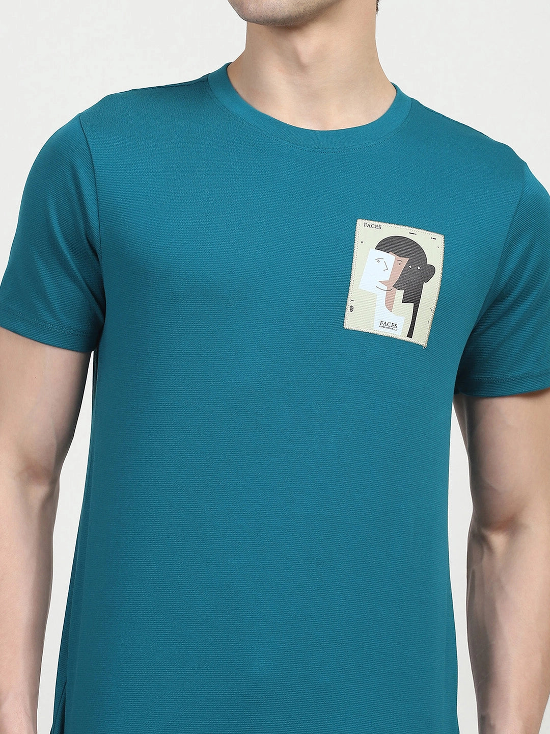 Blue Back Print Graphic T-shirt - Global Republic