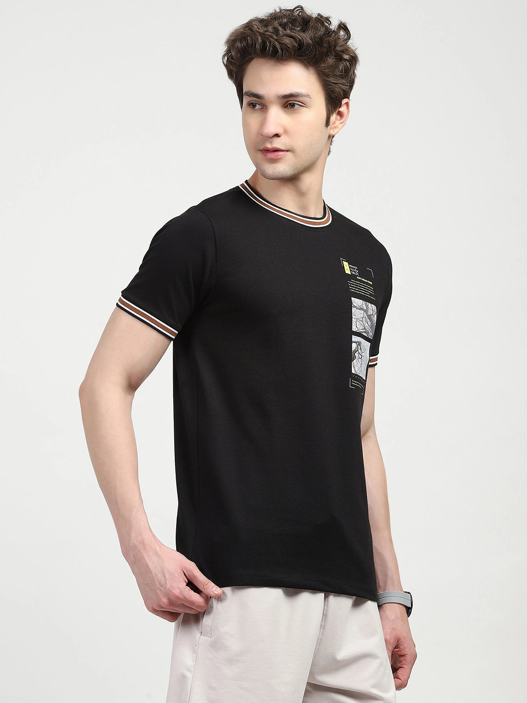 Black Graphic Print T-shirt - Global Republic