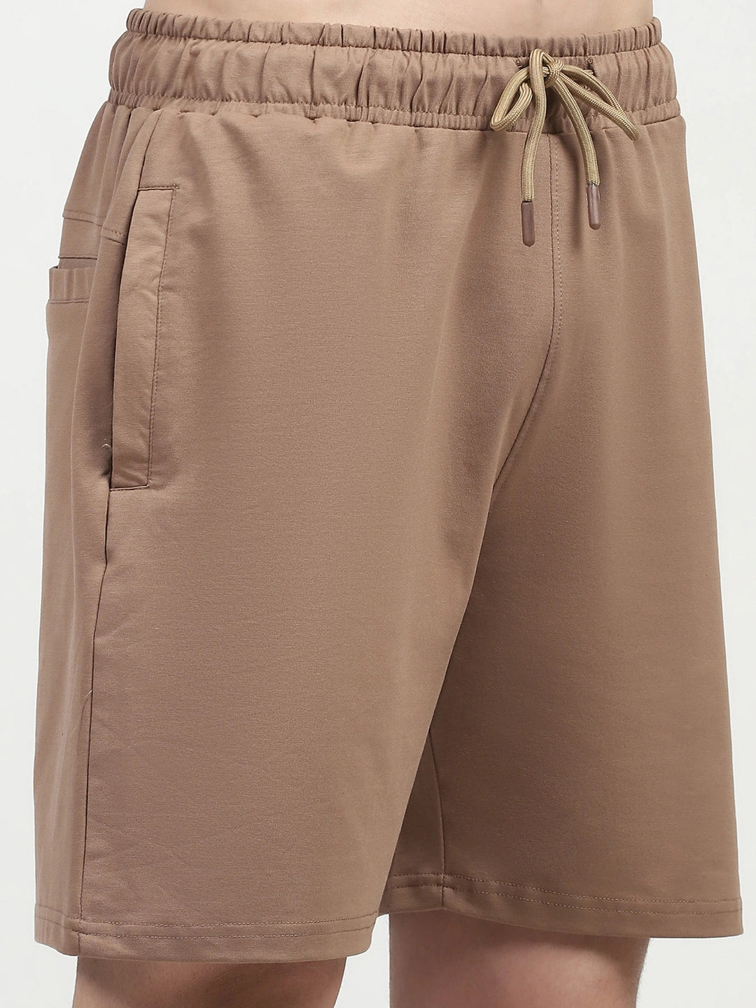 Brown Cotton Shorts - Global Republic