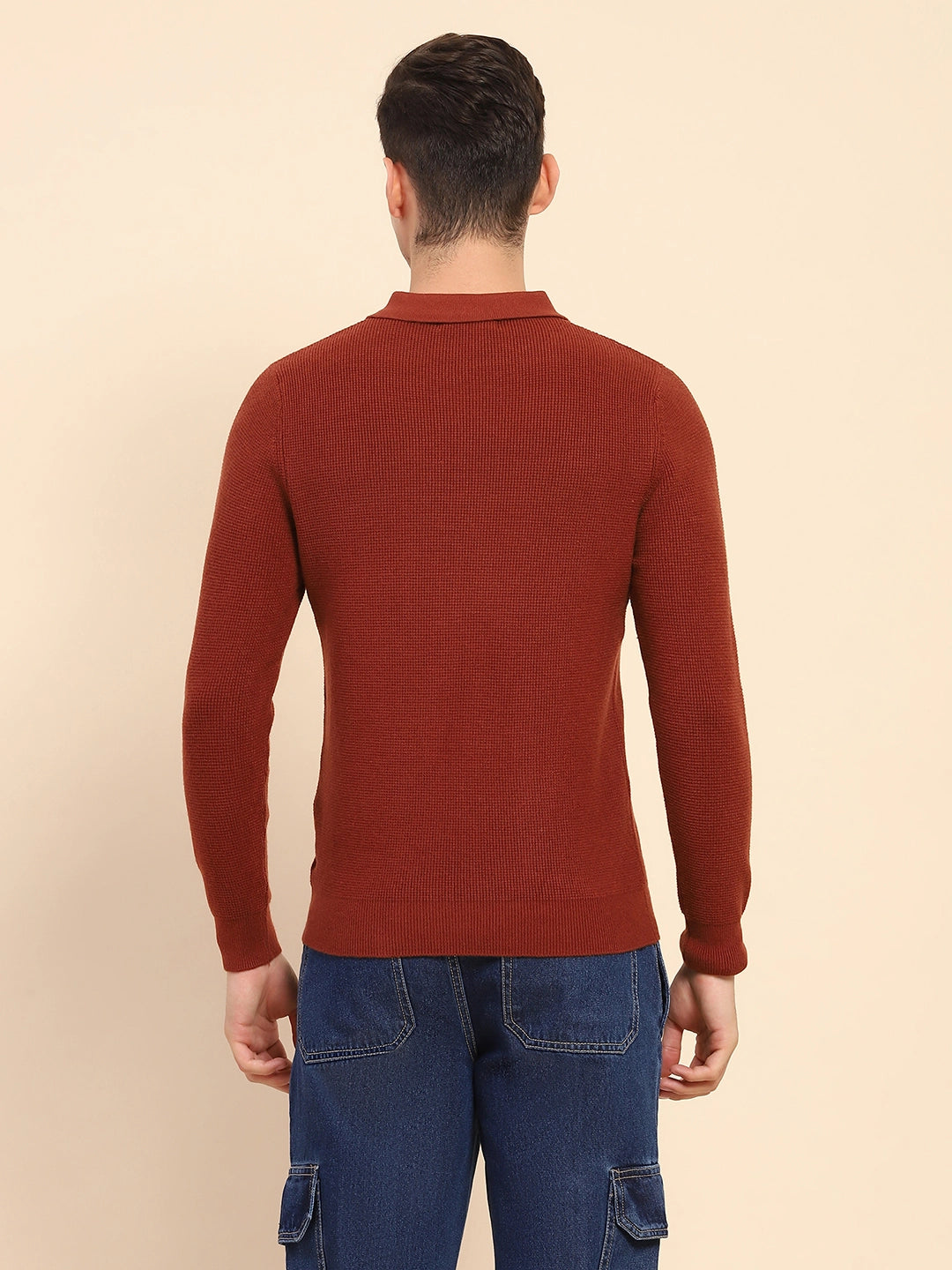 Rust Knit Winter Wear Pullover - Global Republic