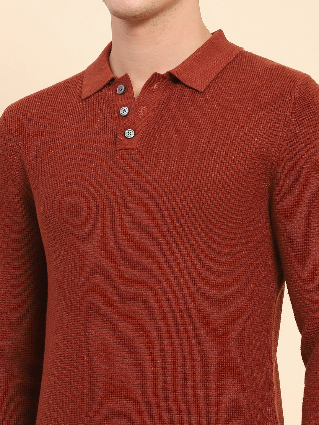 Rust Knit Winter Wear Pullover - Global Republic