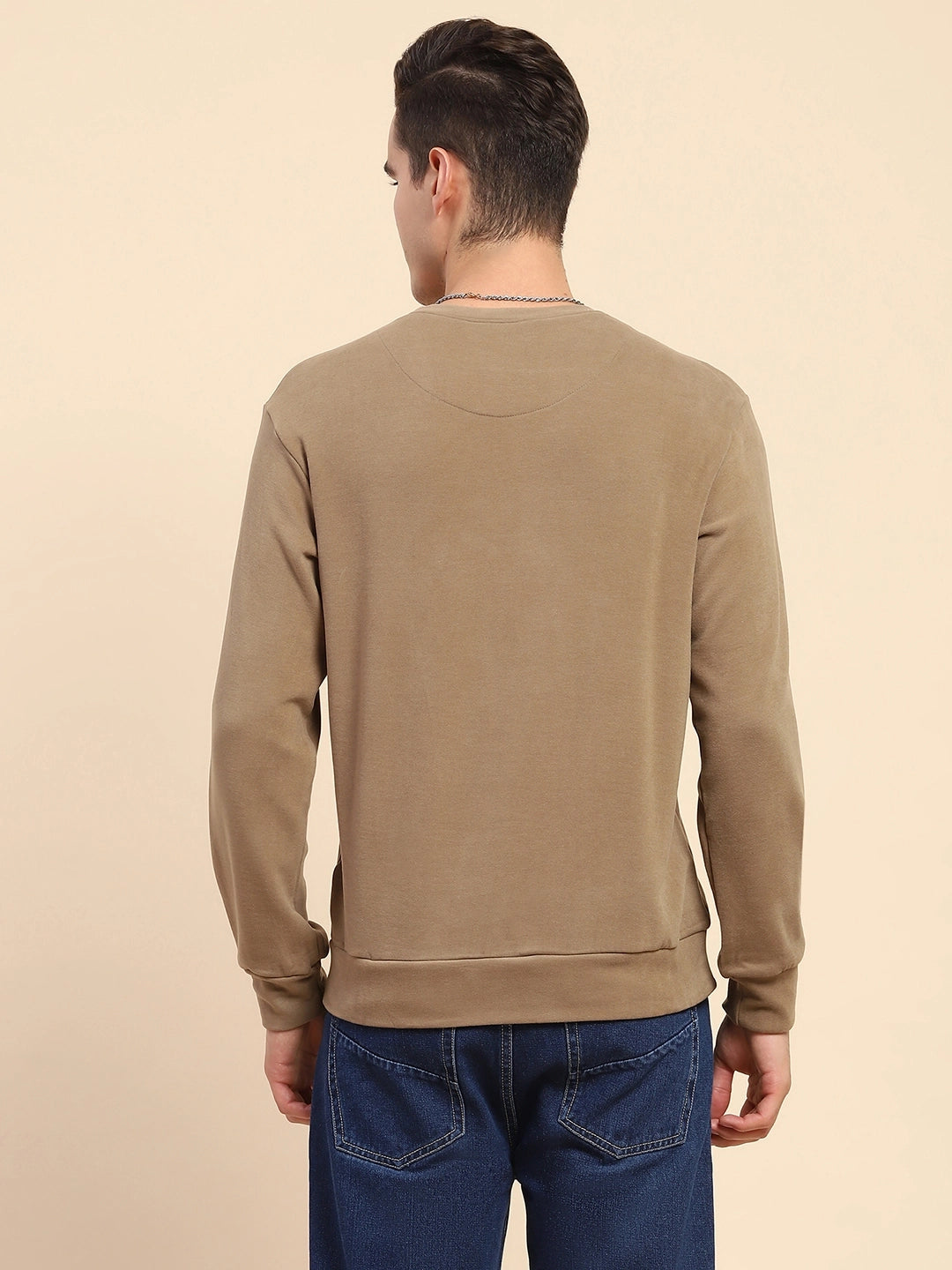 Brown Acrylic Winter Sweatshirt - Global Republic