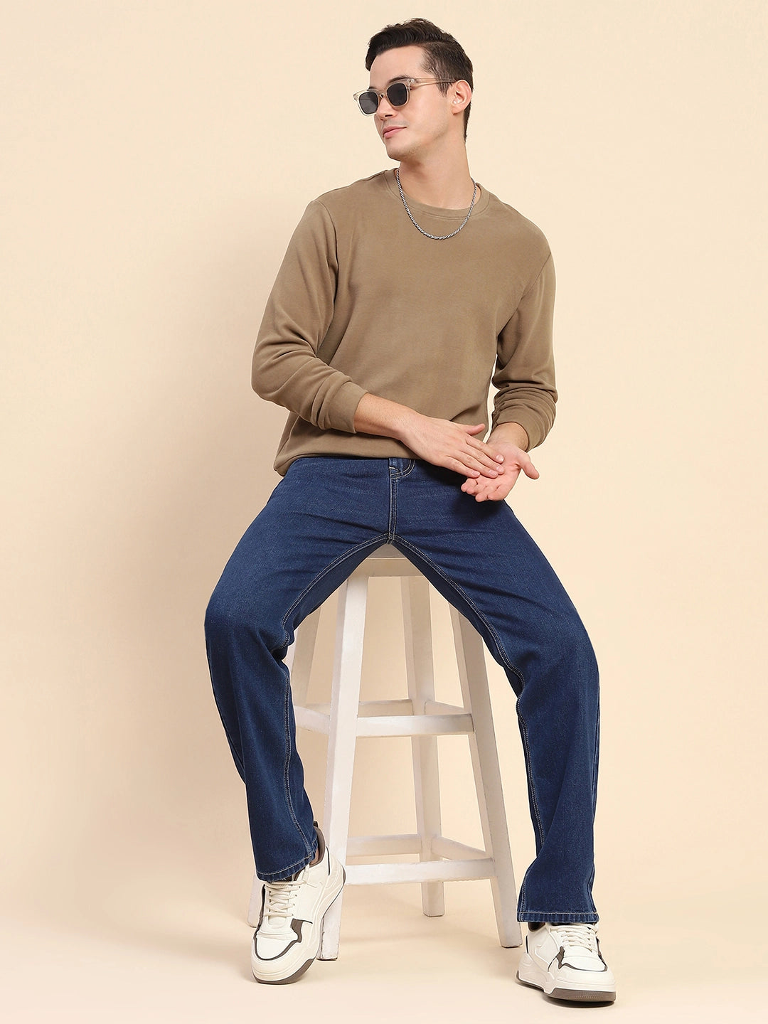 Brown Acrylic Winter Sweatshirt - Global Republic