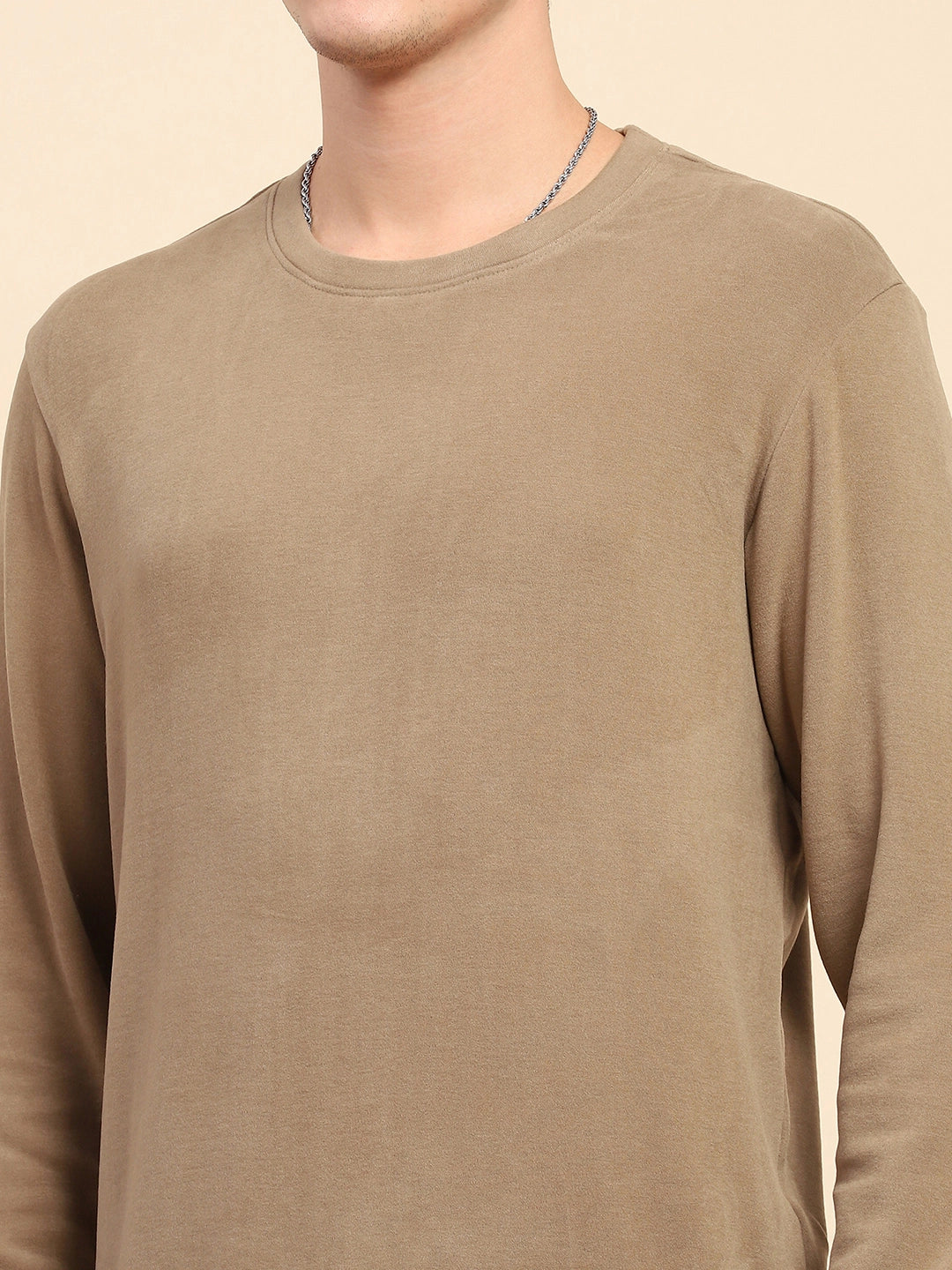 Brown Acrylic Winter Sweatshirt - Global Republic