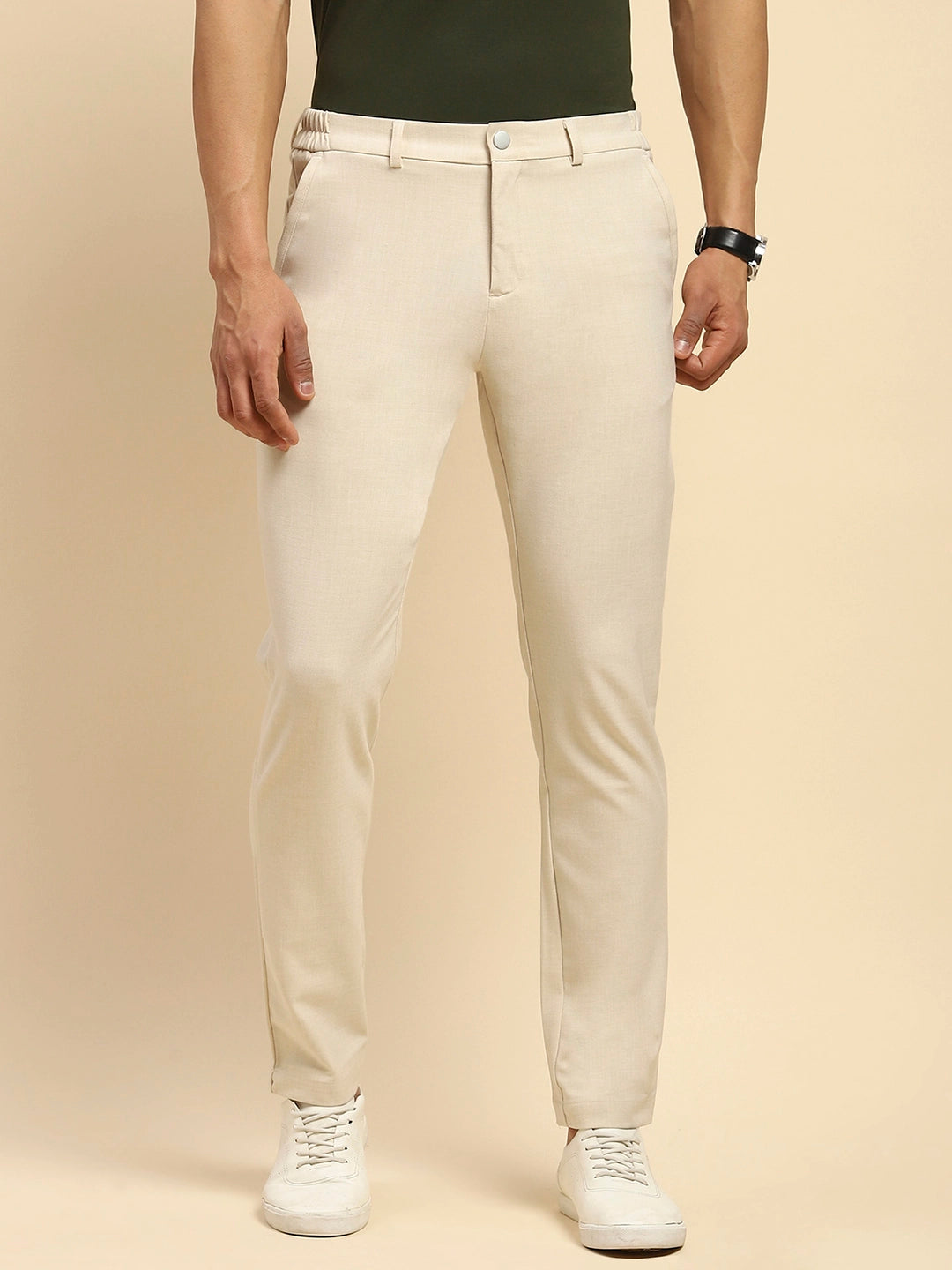 Sable Cotton Blend Trouser - Global Republic