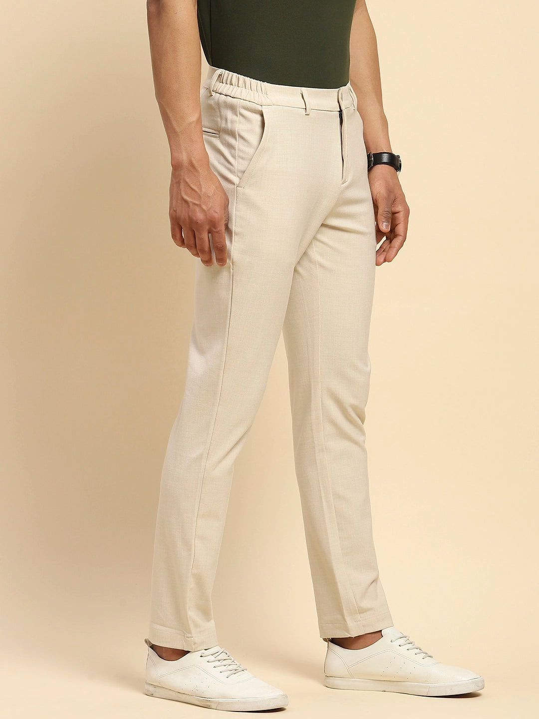 Sable Cotton Blend Trouser - Global Republic