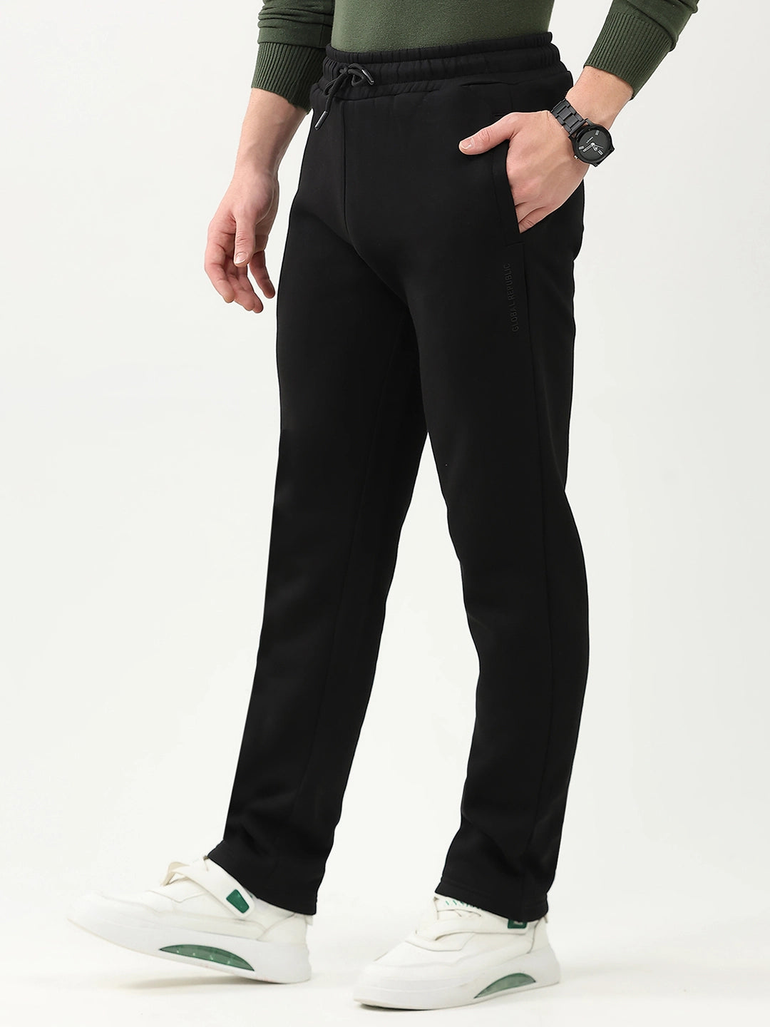 Cotton Fleece-Lined Casual Lower