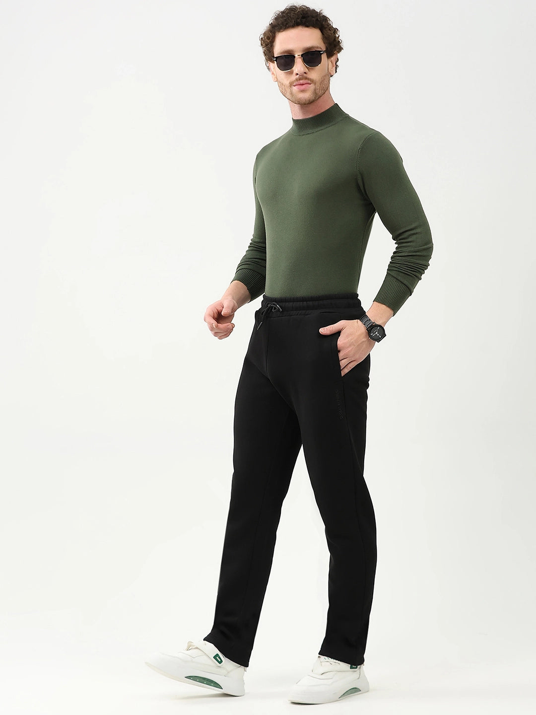 Cotton Fleece-Lined Casual Lower