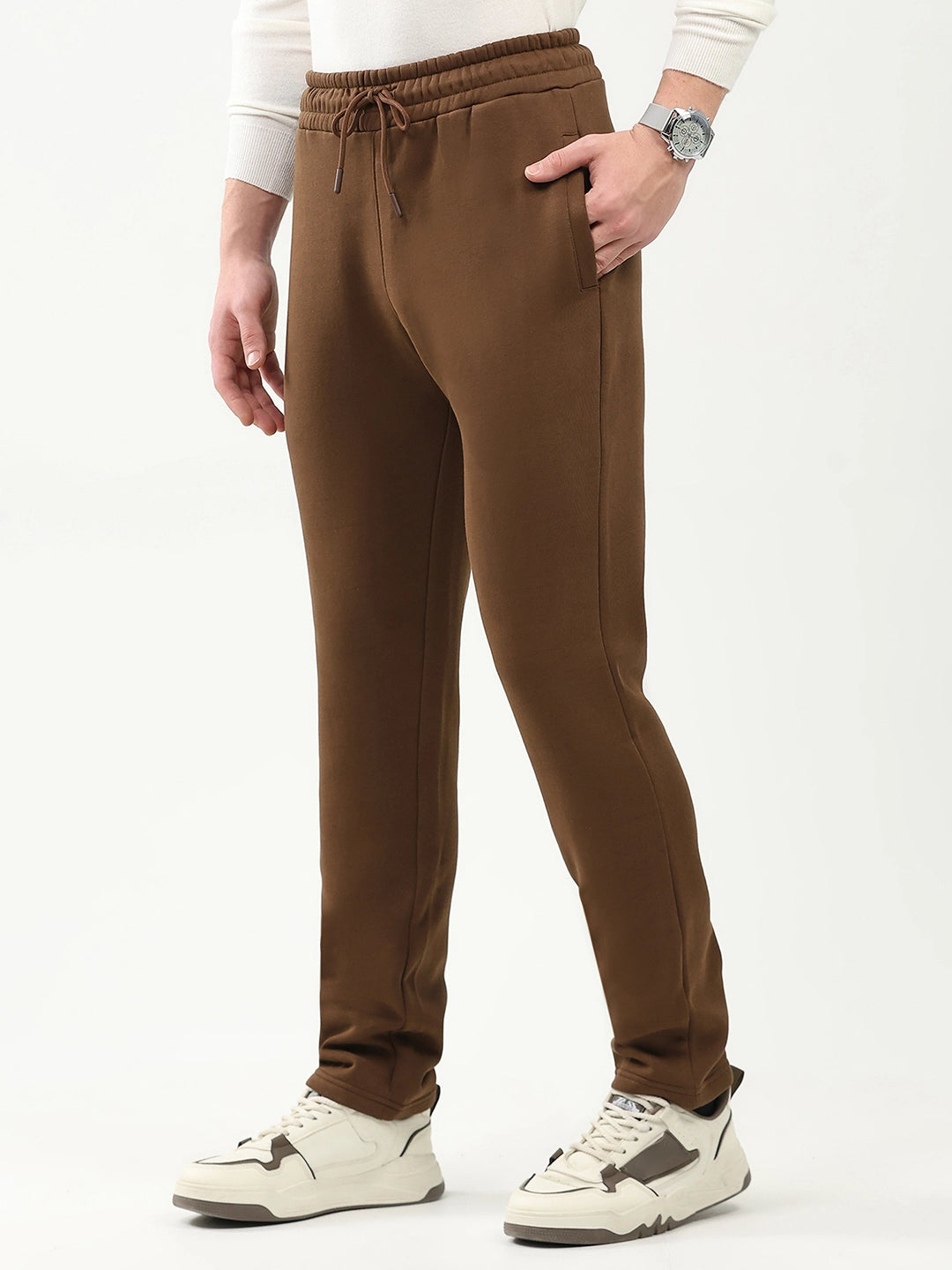 Cotton Fleece-Lined Casual Lower