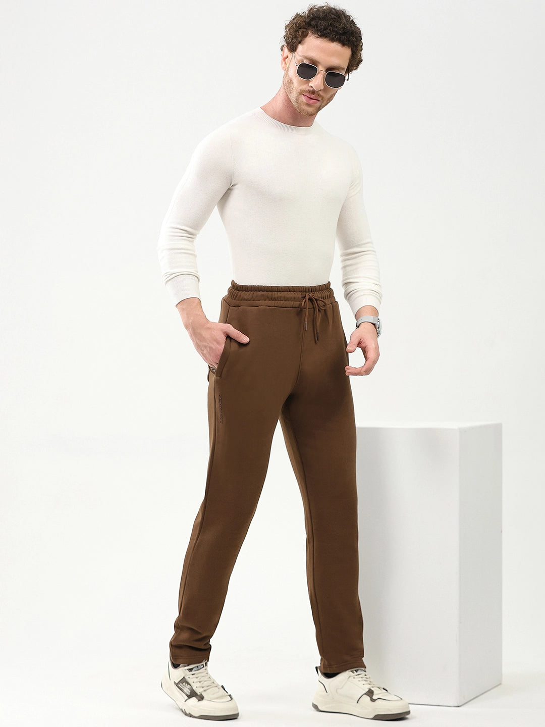 Cotton Fleece-Lined Casual Lower