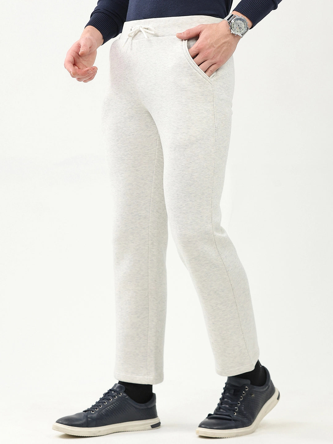 Cotton Fleece-Lined Casual Lower