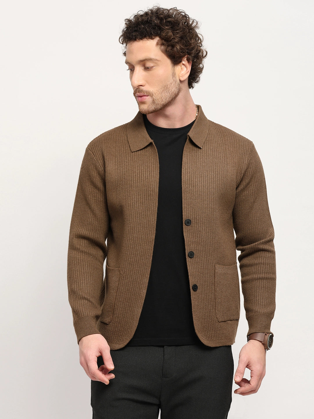 Solid Textured Winter Shacket - Global Republic