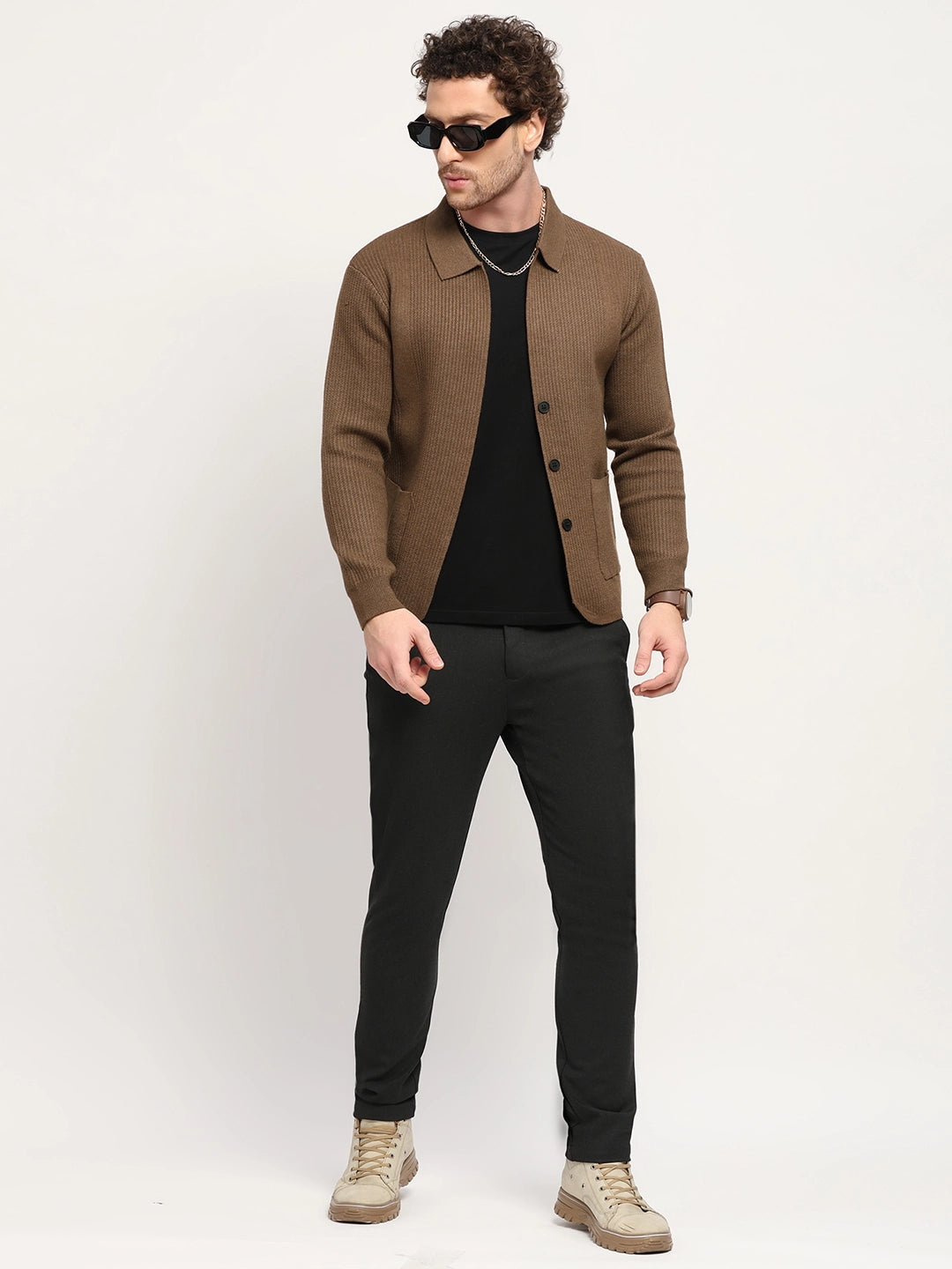 Solid Textured Winter Shacket - Global Republic