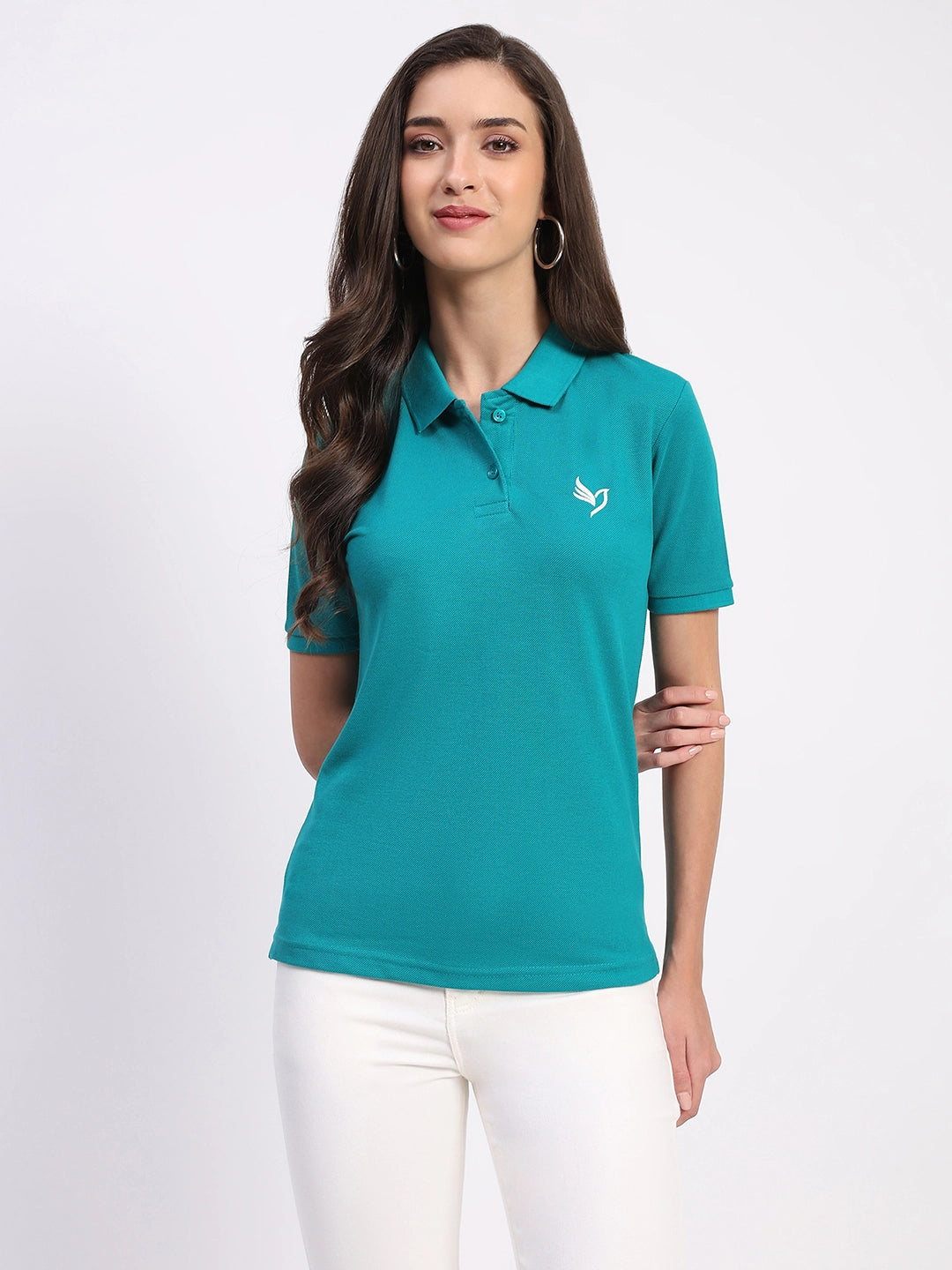 Teal GR Branded Polo T-Shirt - Global Republic