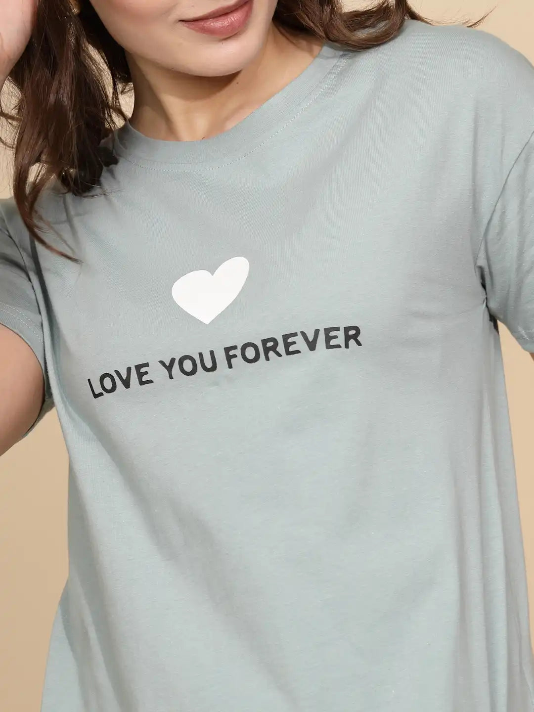 Green Cotton Blend Regular Fit Night Suit - Global Republic