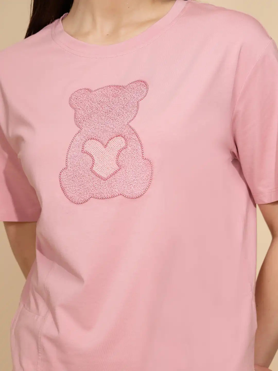 Pink Regular Fit Cotton Top - Global Republic