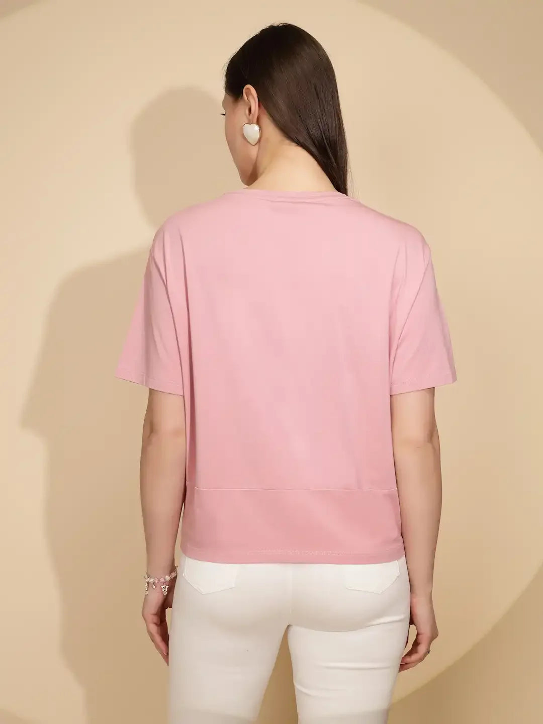 Pink Regular Fit Cotton Top - Global Republic