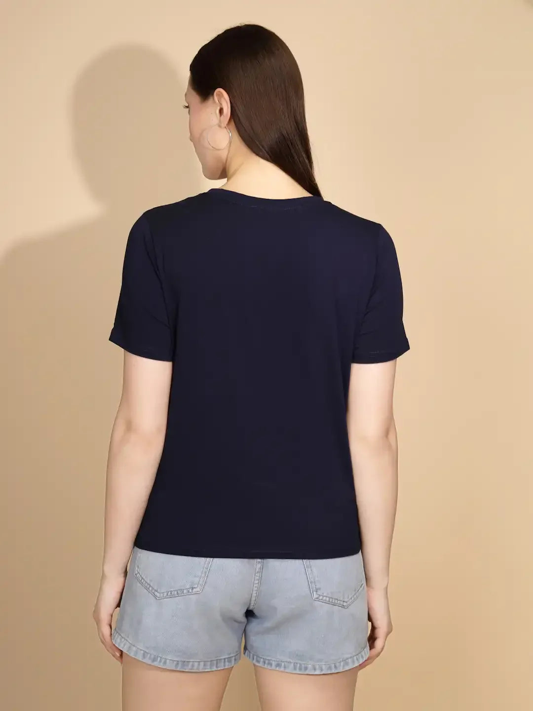 Navy Cotton Blend Regular Fit Top - Global Republic