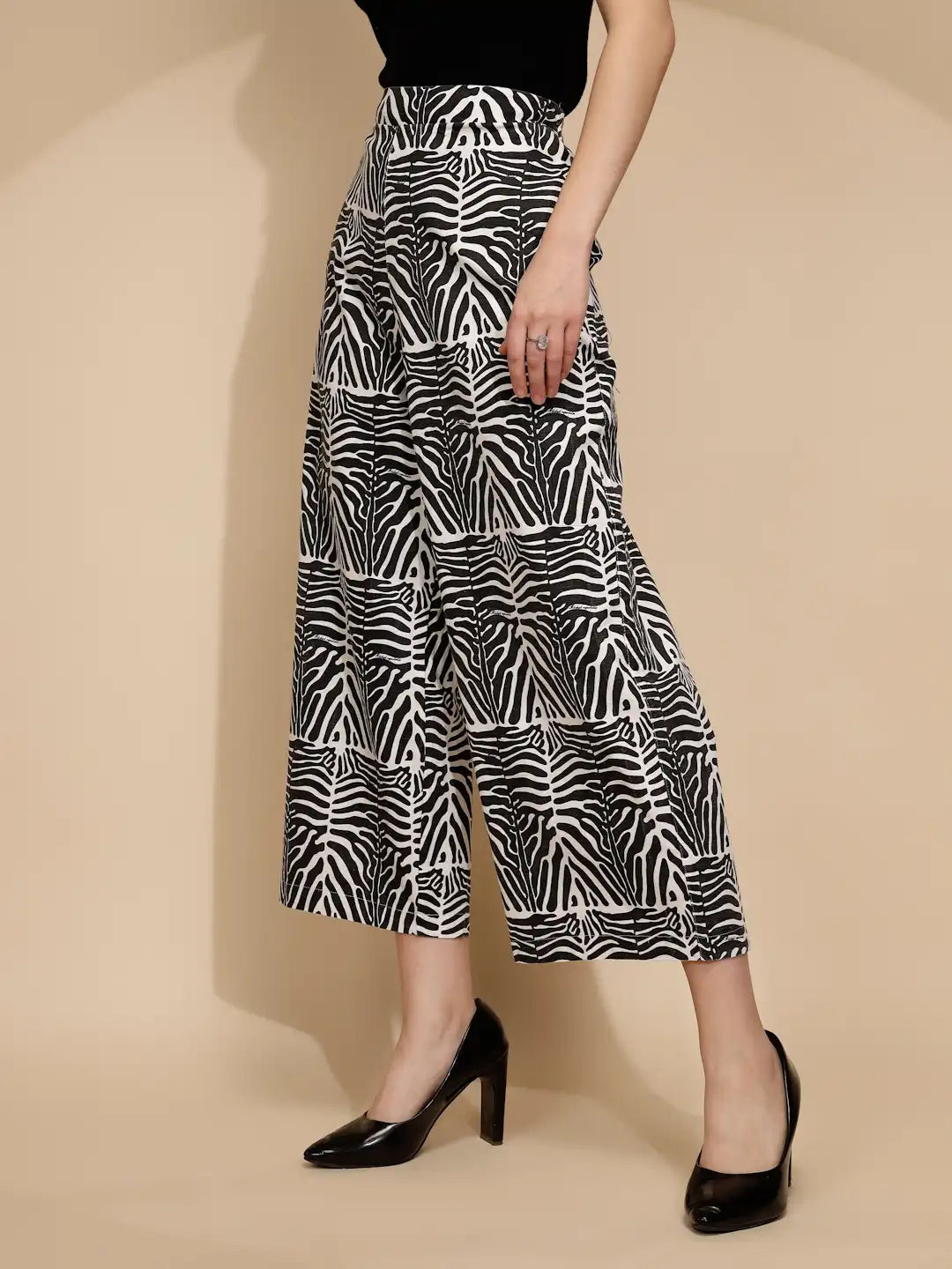 Monochrome Zebra Print Lower - Global Republic