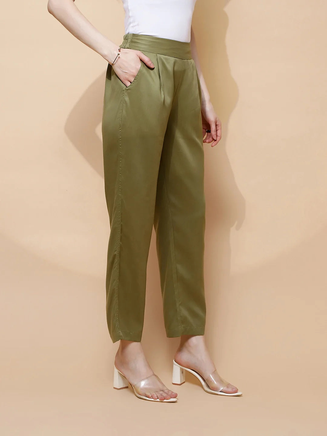 Avocado Rayon Relaxed Fit Lower - Global Republic