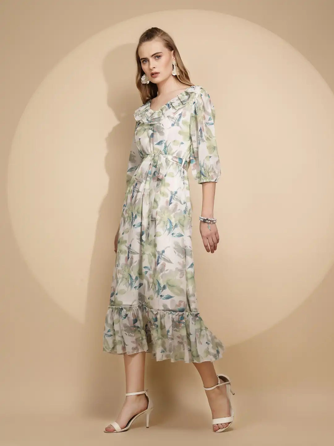 Multicolor Regular Fit Dress For Women - Global Republic