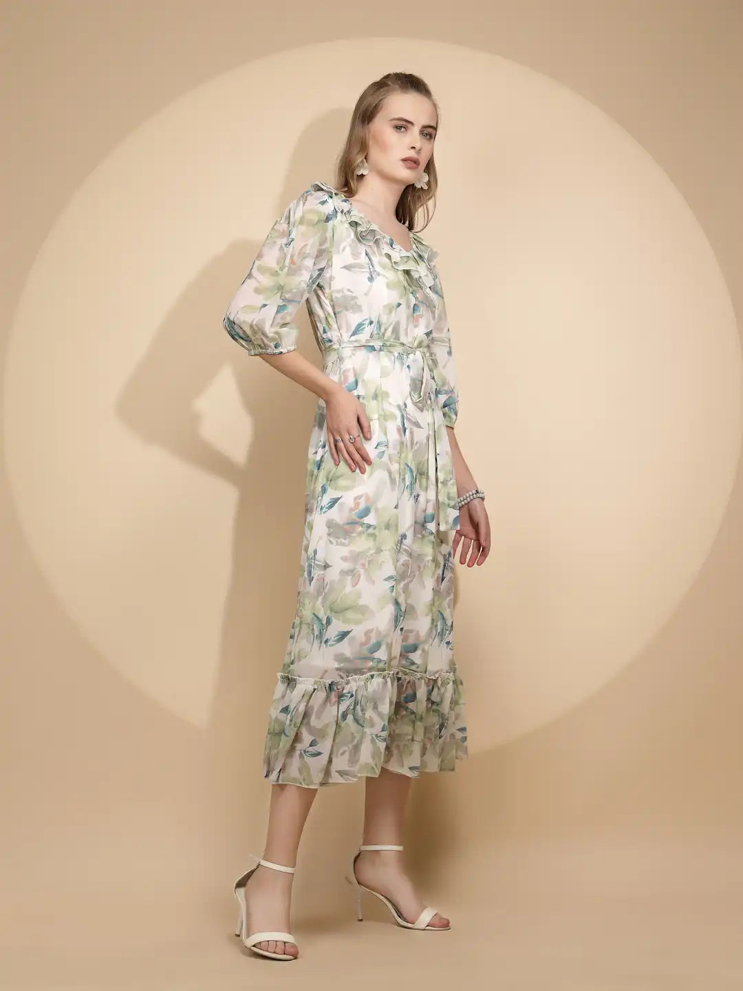 Multicolor Regular Fit Dress For Women - Global Republic