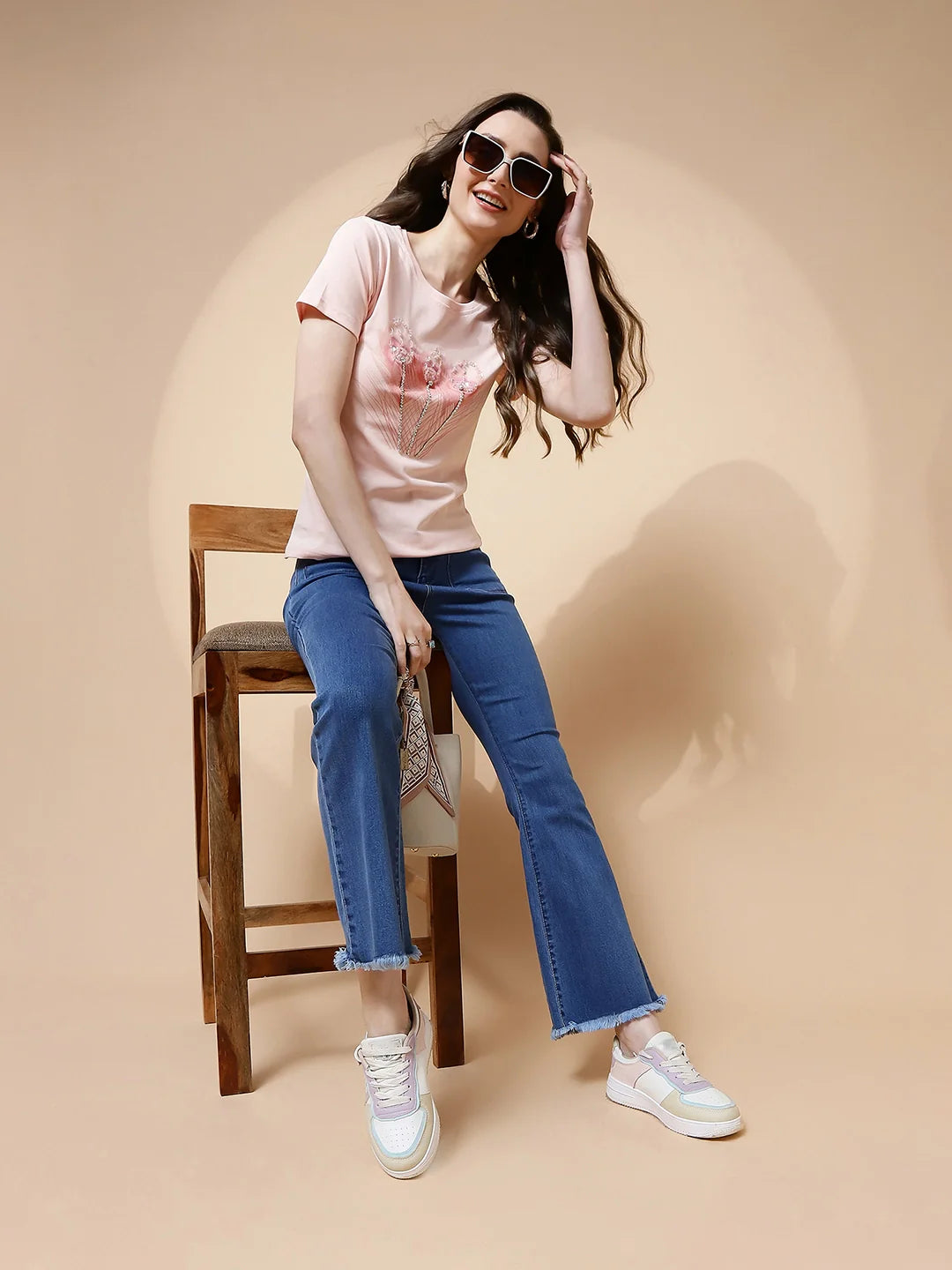 Blue Bootcut Slim Fit Jeans - Global Republic