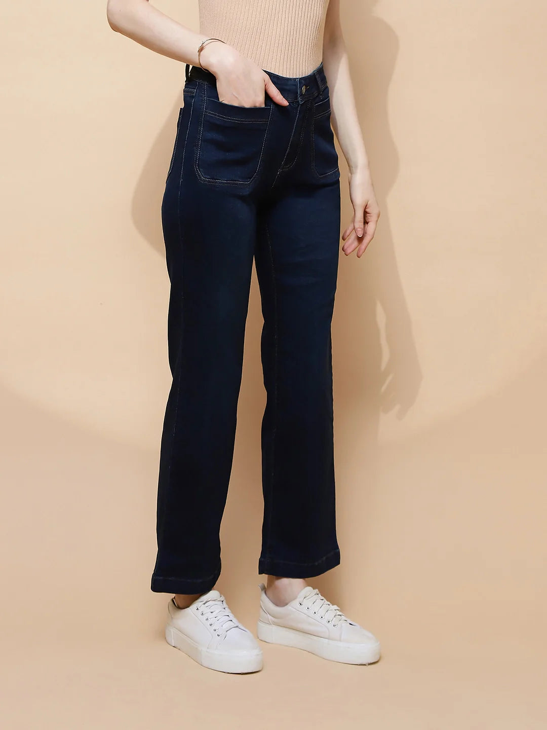 Blue Straight Relaxed Fit Jeans - Global Republic