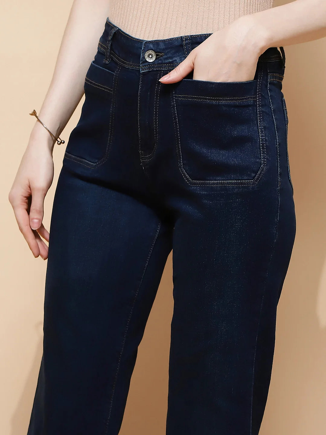 Blue Straight Relaxed Fit Jeans - Global Republic