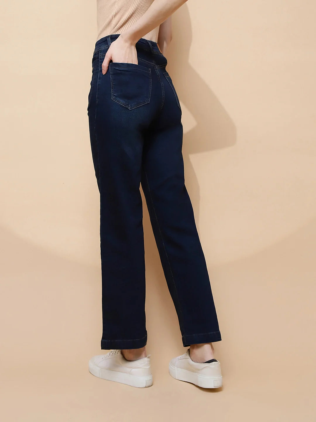 Blue Straight Relaxed Fit Jeans - Global Republic