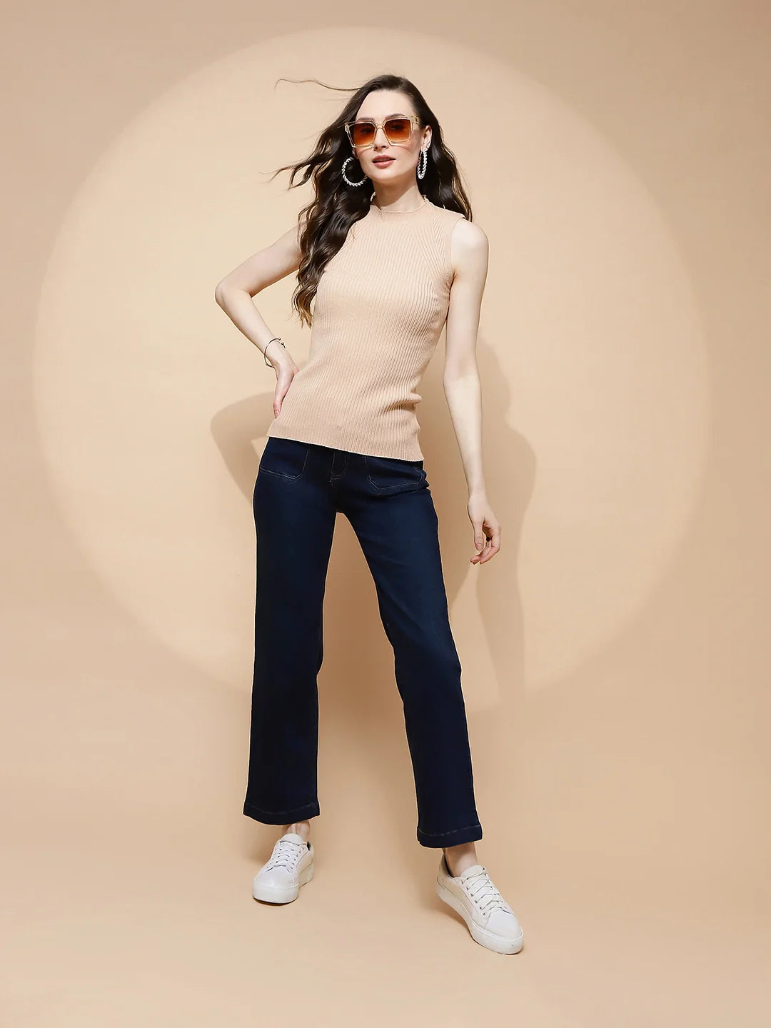 Blue Straight Relaxed Fit Jeans - Global Republic