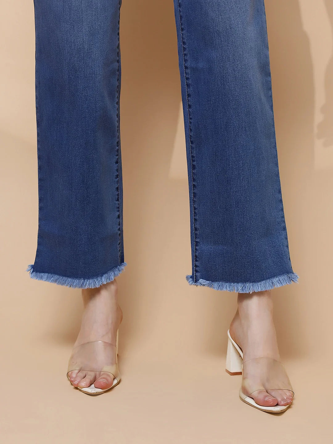 Blue Relaxed Fit Straight Jeans - Global Republic