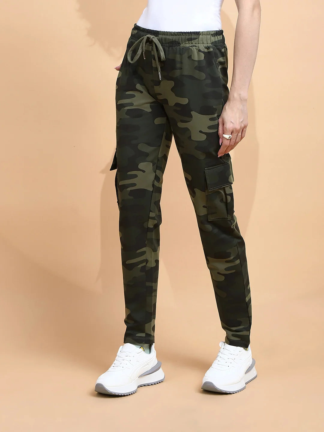Camo Cotton Blend Regular Fit Cargo - Global Republic