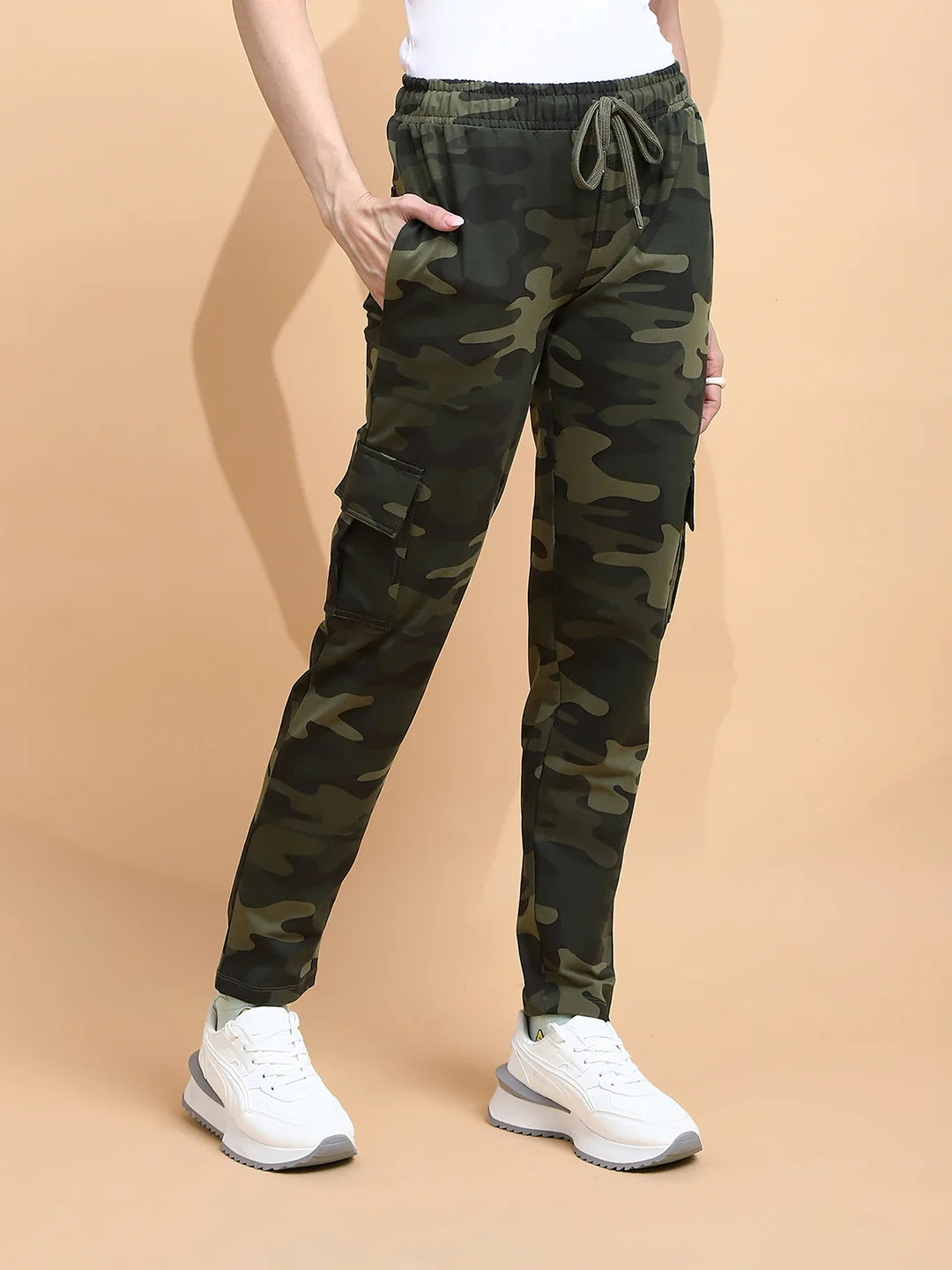 Camo Cotton Blend Regular Fit Cargo - Global Republic
