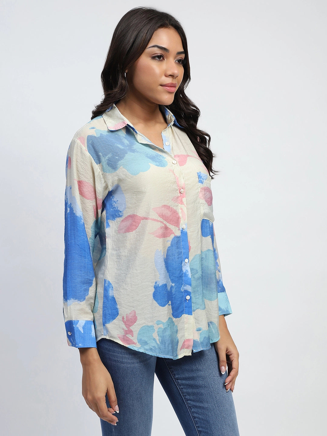 Floral Rayon Blend Shirt - Global Republic