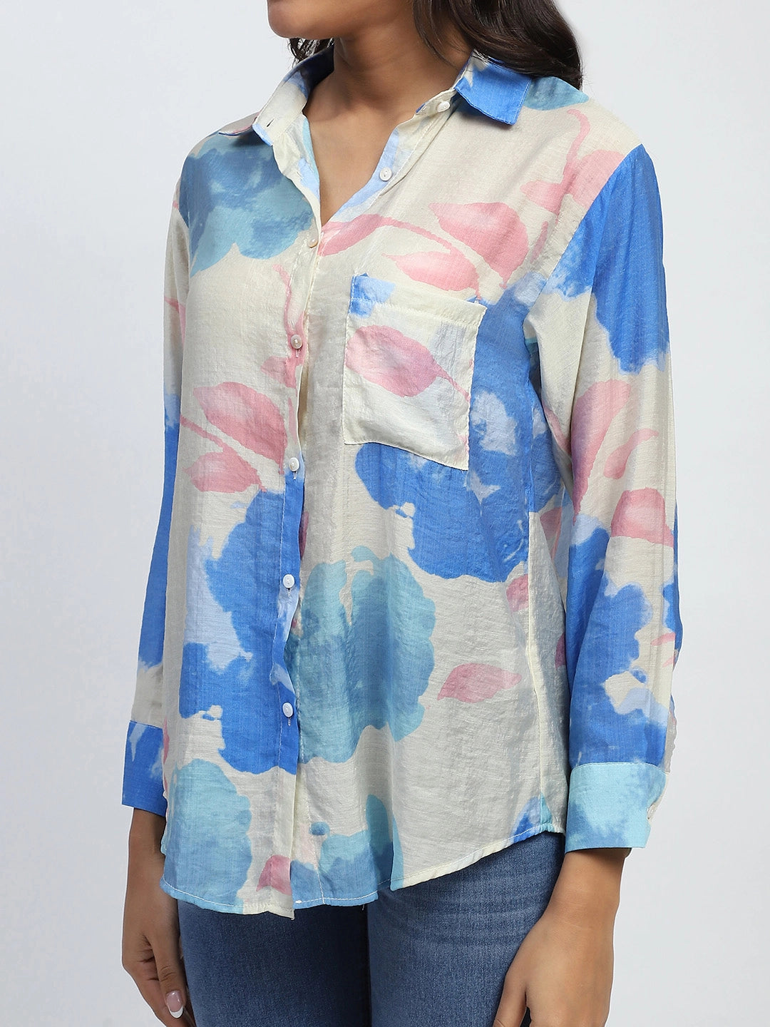 Floral Rayon Blend Shirt - Global Republic