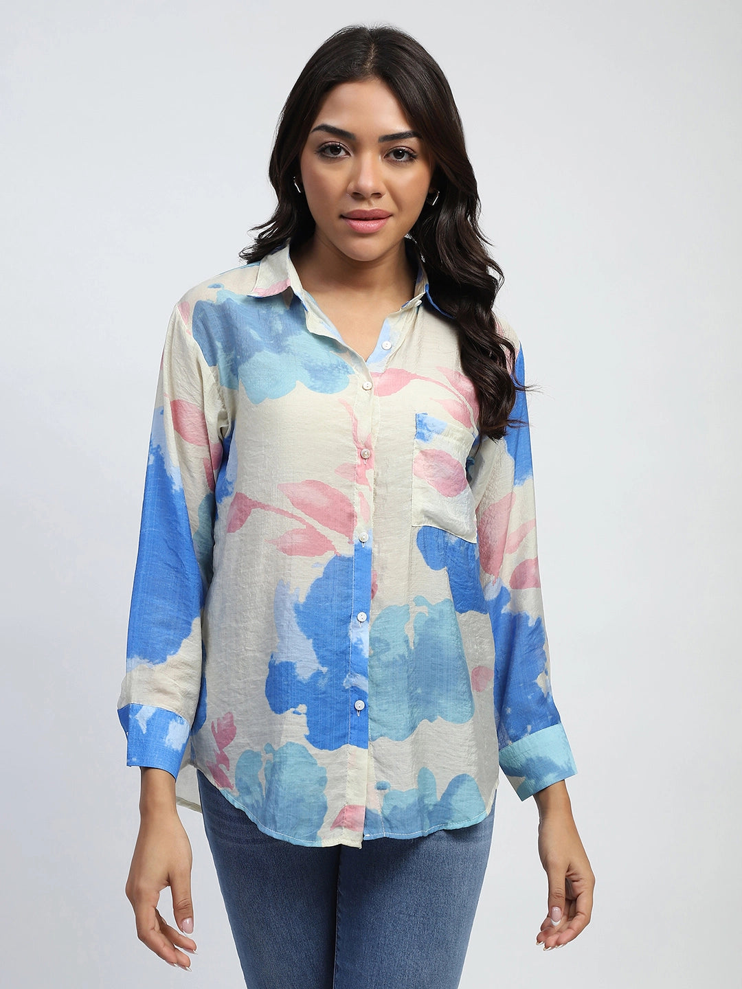 Floral Rayon Blend Shirt - Global Republic