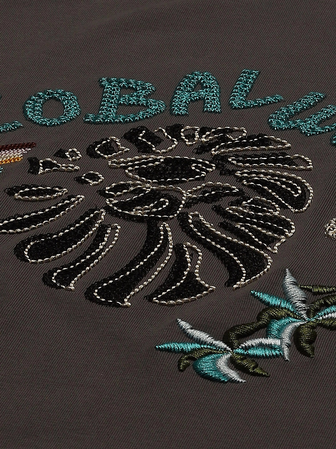 Oversized Embroidered Cotton Top - Global Republic